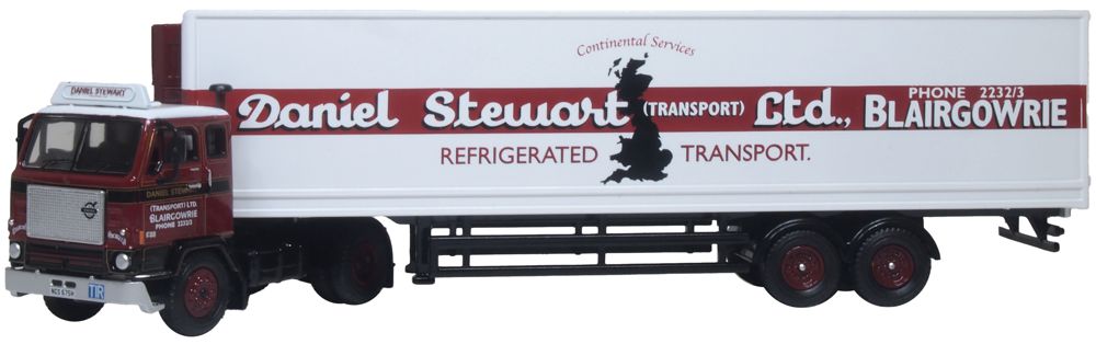 Volvo F88 Short Fridge Trailer Daniel Stewart by Oxford Diecast 1