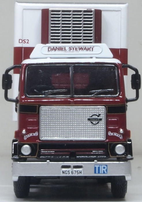 Oxford Diecast Volvo F88 Short Fridge Trailer Daniel Stewart 1:76