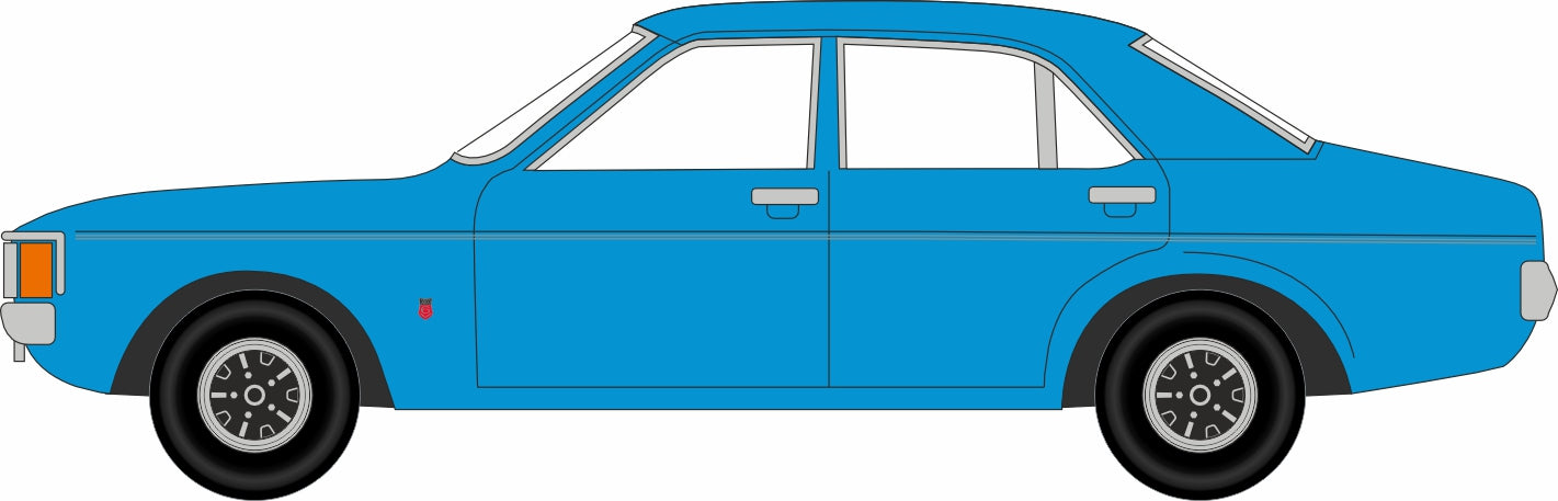 Oxford Diecast Ford Consul Granada Miami Blue 1:76 Scale