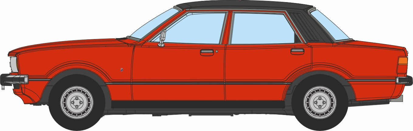 Oxford Diecast Ford Cortina Mk4 Venetian Red 1:76