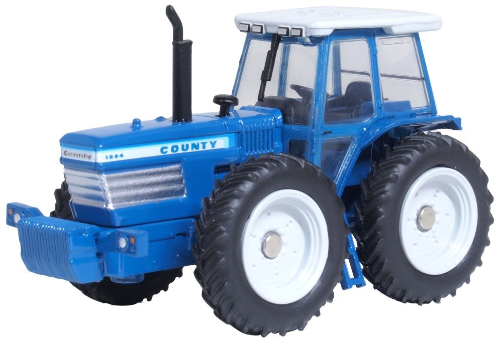 OXFORD DIECAST 1:76 Scale Blue Ford County Tractor — Oxford Diecast