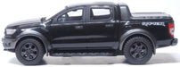 Model of the Ford Ranger Raptor Agate Black Metallic by Oxford at 1:76 scale 76FR001 Left