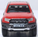 Model of the Ford Ranger Raptor Race Red by Oxford at 1:76 scale 76FR002 front