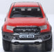 Model of the Ford Ranger Raptor Race Red by Oxford at 1:76 scale 76FR002 front