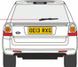 Oxford Diecast Land Rover Freelander Fuji White - 1:76 Scale 76FRE002 Rear