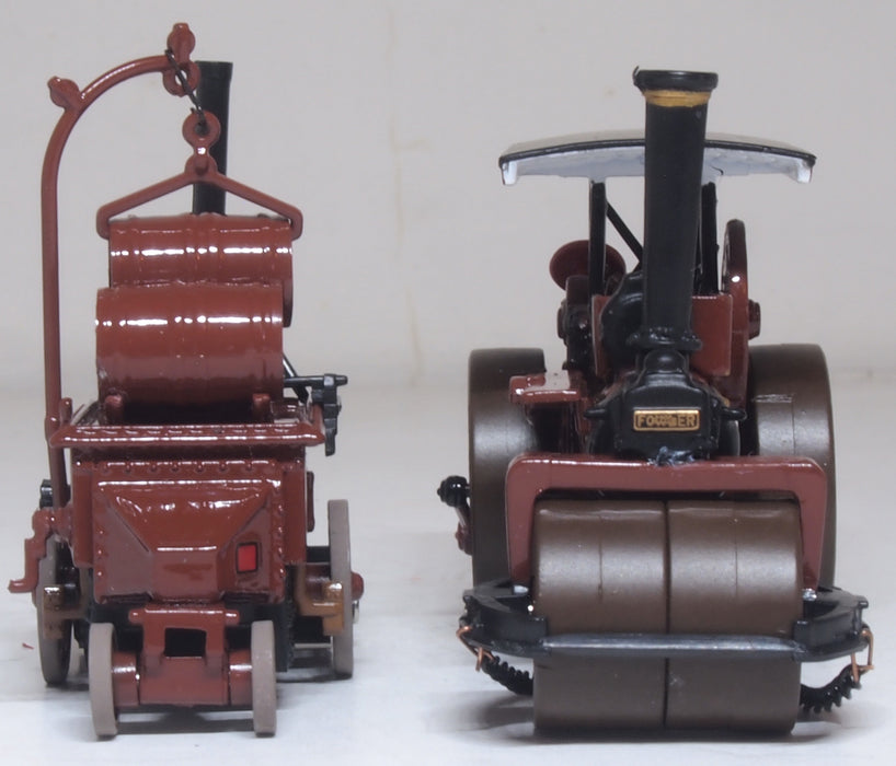 Oxford Diecast Fowler Steam Roller & Coleman Flapper Covenanter/Ayr County Council 1:76