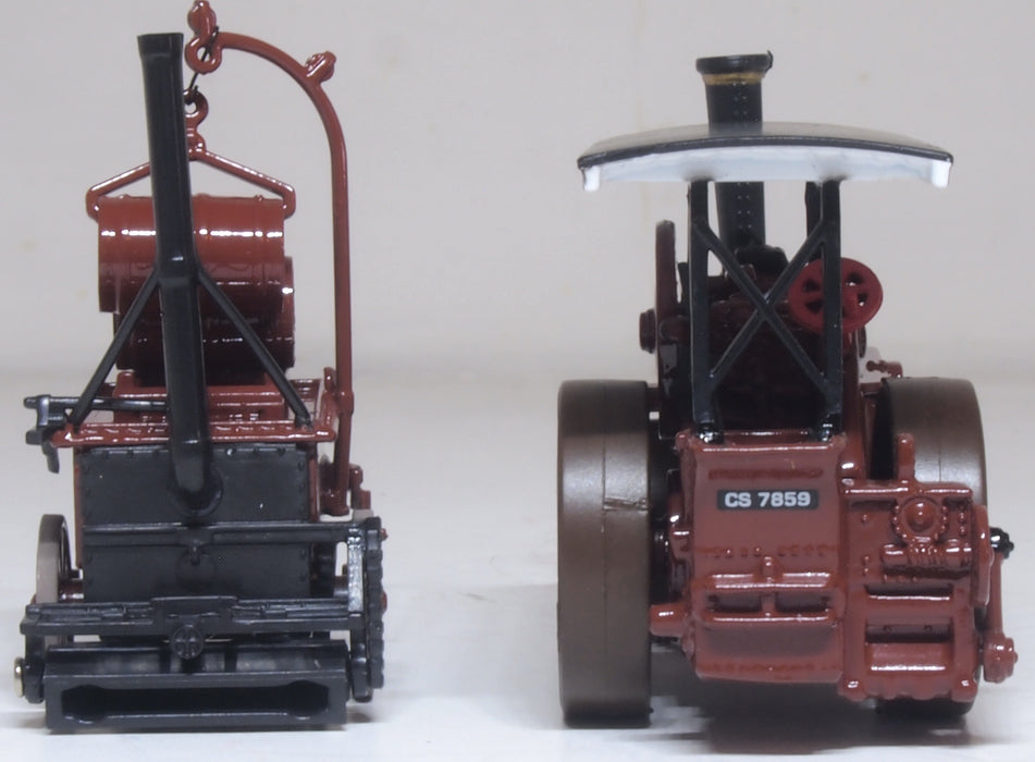 Oxford Diecast Fowler Steam Roller & Coleman Flapper Covenanter/Ayr County Council 1:76