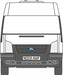 1:76 Oxford Diecast  Frozen White New Ford Transit Van (M.Roof) Mk5 Front
