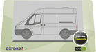 1:76 Oxford Diecast  Frozen White New Ford Transit Van (M.Roof) Mk5 Pack