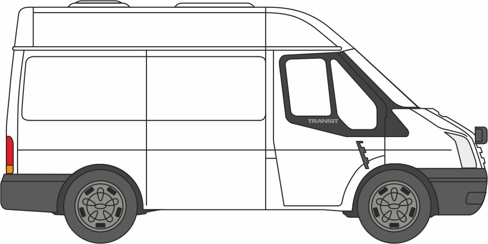 Oxford Diecast 76FT001 Ford Transit Van Bianco Frozen – Scala 1:76 – Modello In Custodia - Foto 1