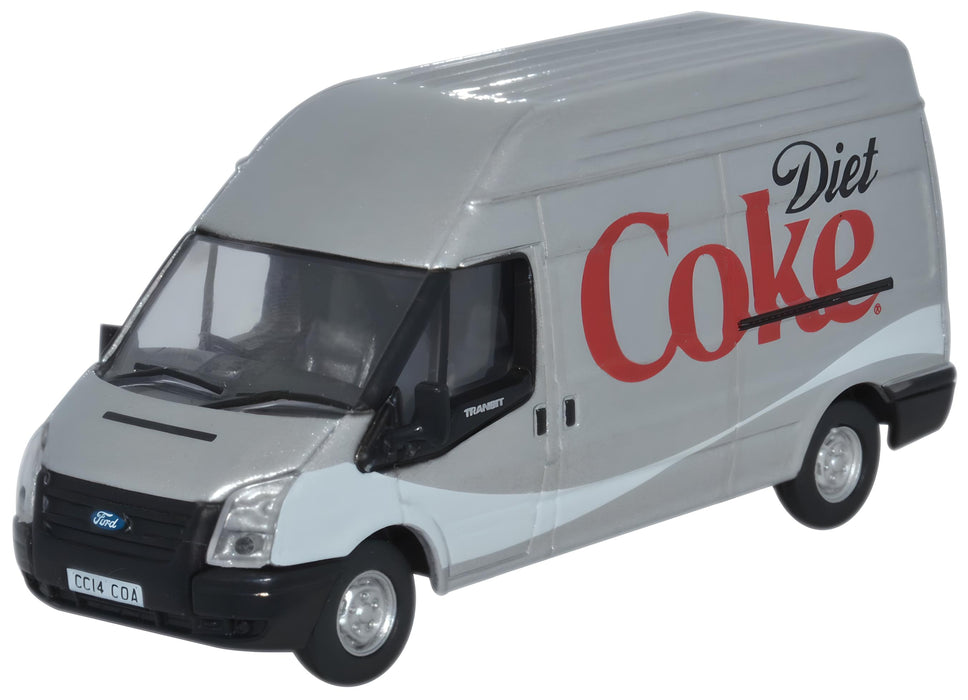Oxford Diecast Ford Transit LWB High Roof Diet Coke - 1:76 Scale 76FT019CC