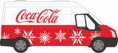 Oxford Diecast 1:76 Scale Ford Transit LWB High Coca Cola Xmas 76FT030CC Line Drawing Right