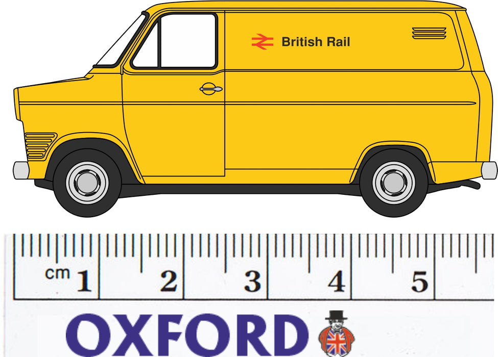 Oxford Diecast 1:76 Scale Ford Transit Mk1 British Rail 76FT1005 Left
