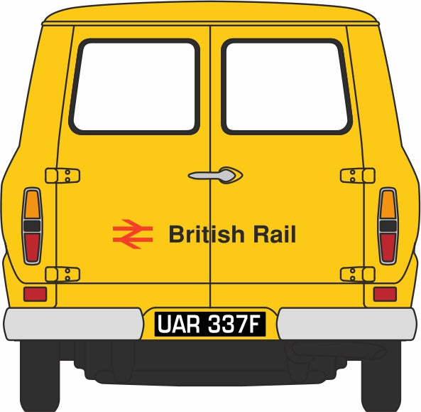 Oxford Diecast 1:76 Scale Ford Transit Mk1 British Rail 76FT1005 Rear