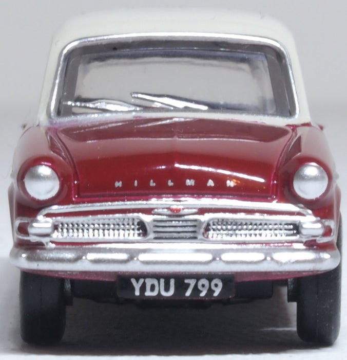 Oxford Diecast Hillman Minx MkIIIa Pippin Red/pearl Grey
