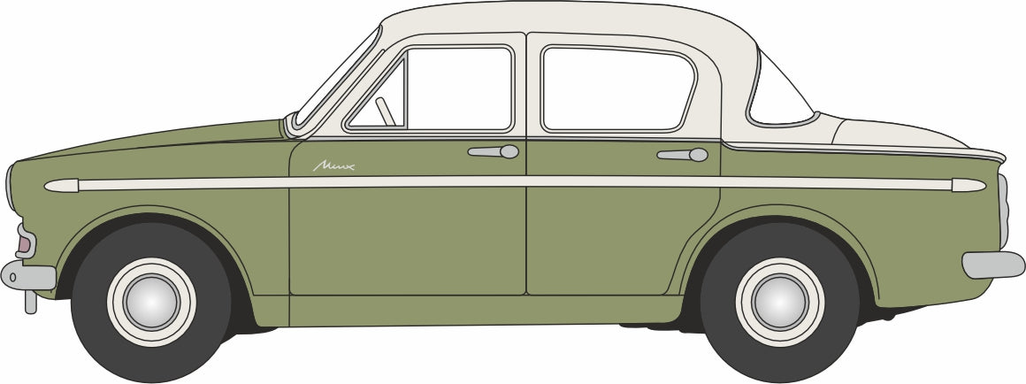 Oxford Diecast Hillman Minx MkIIIA Apple Green/Foam White 1:76 Scale
