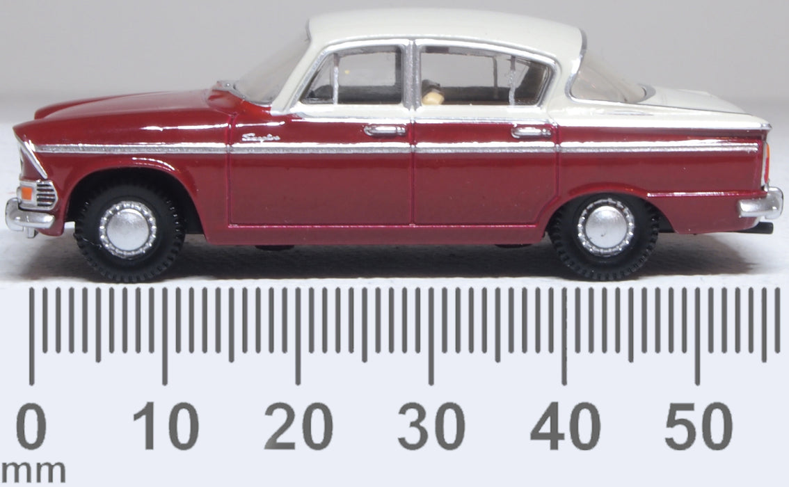 Oxford Diecast Humber Sceptre Mk1 Pippin Red/Pearl Grey 1:76