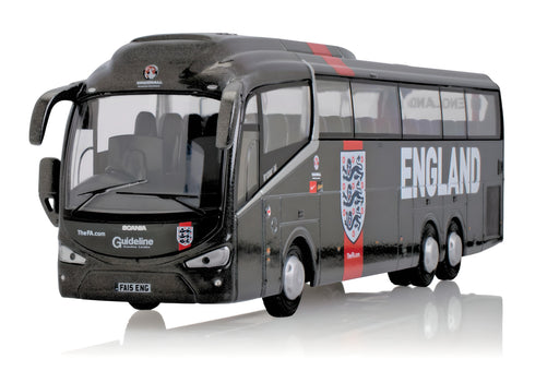 Oxford Diecast 76IR6005 England Football Team Coach 1:76 Scale Front