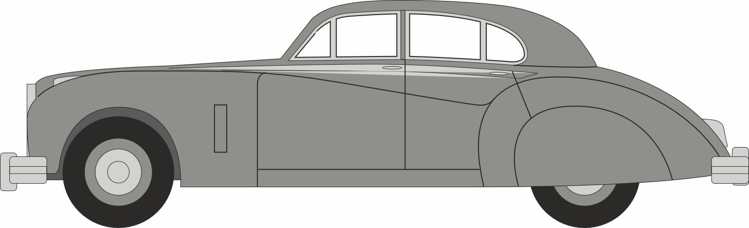Oxford Diecast Jaguar MkVII Silver 1:76 Scale