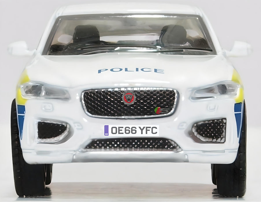 Oxford Diecast 1:76 Scale Jaguar F Pace Police 76JFP004 Front