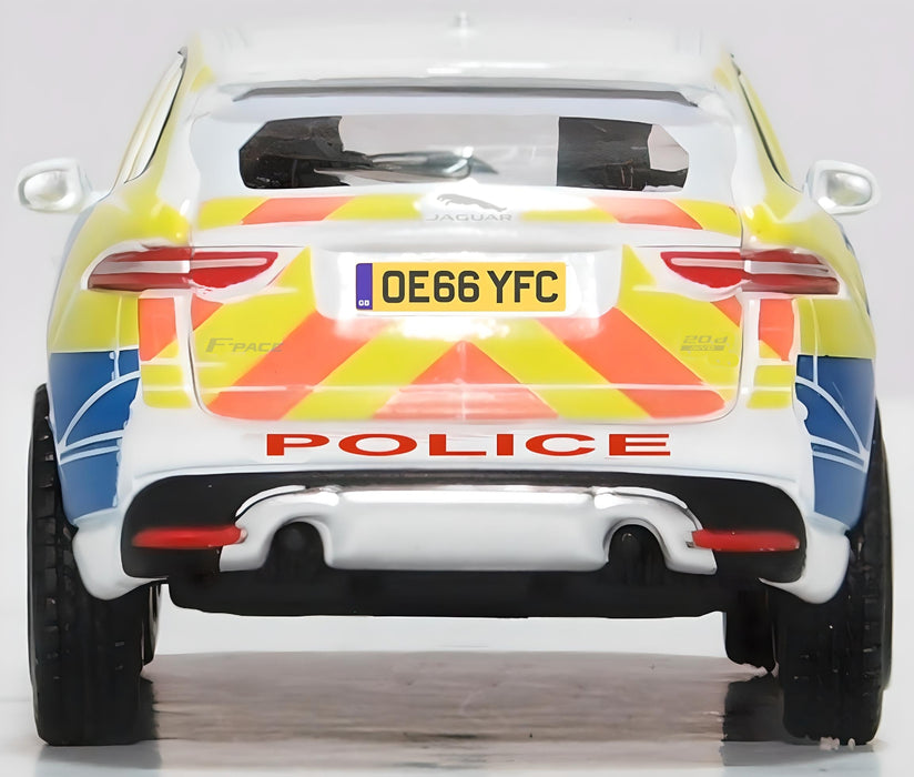 Oxford Diecast 1:76 Scale Jaguar F Pace Police 76JFP004 Back