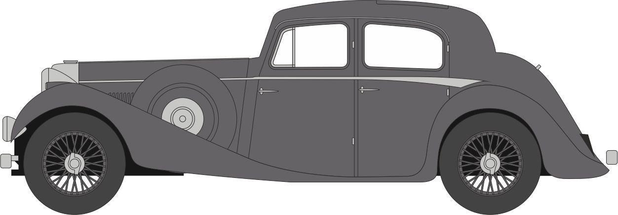 Oxford Diecast Jaguar SS Gunmetal 1:76 Scale