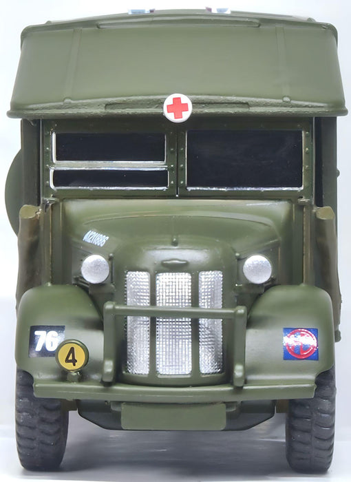 Model of the 51st Highland Division 1944 Austin K2 Ambulance by Oxford at 1:76 scale. 76K2002 Front