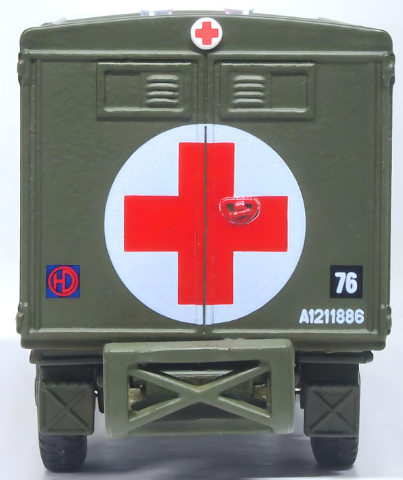 Model of the 51st Highland Division 1944 Austin K2 Ambulance by Oxford at 1:76 scale. 76K2002 Rear