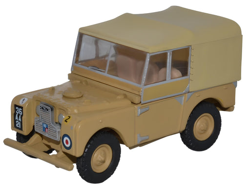 Land Rover Series 1 80" Canvas 34th Light AA Reg, RAF Firdan - 1:76 scale 76LAN180008