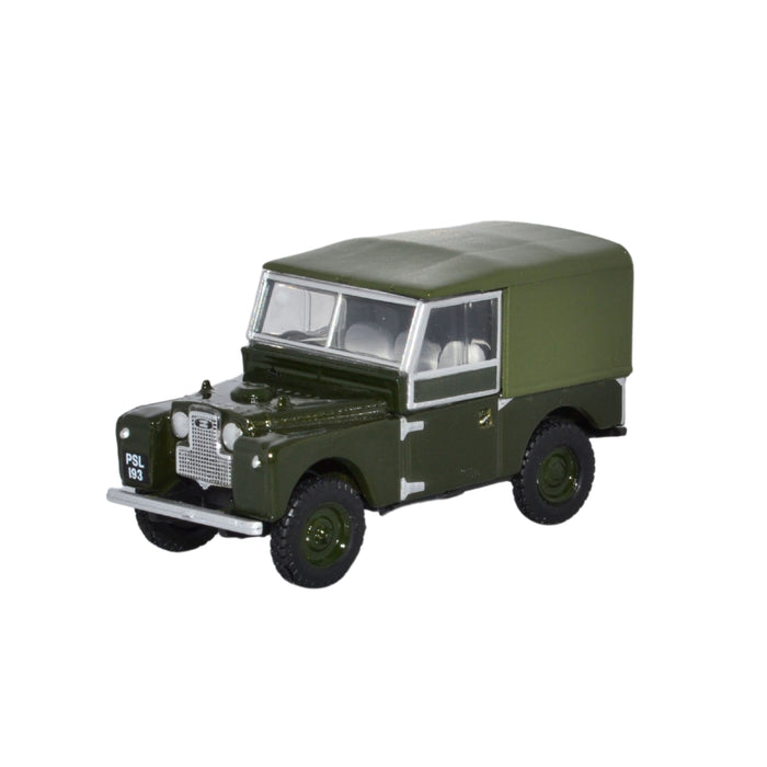Oxford Diecast Bronze Green Land Rover Series I 88 Canvas