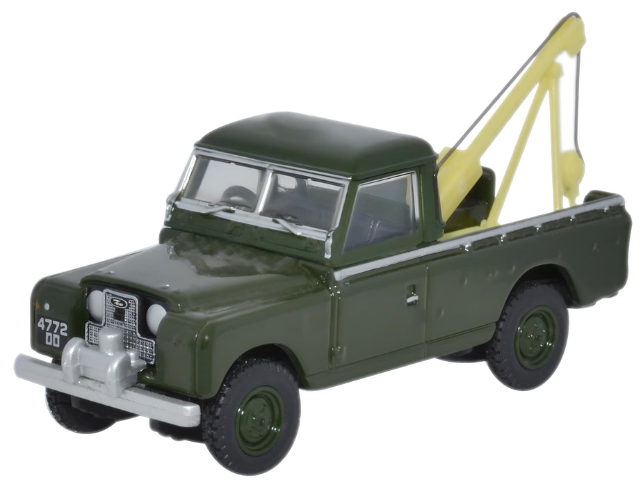 Oxford Diecast Land Rover Series II Tow Truck Bronze Green - 1:76 Scale 76LAN2009