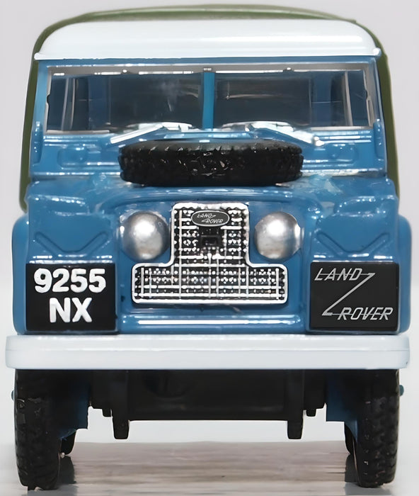 Oxford Diecast 1:76 Scale Land Rover Series 2 LWB Bluebird Land Speed Record 76LAN2020 Front