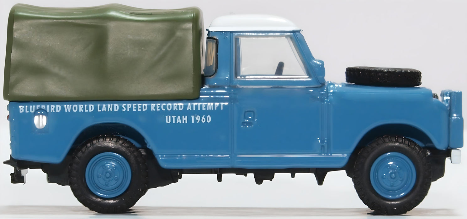 Oxford Diecast 1:76 Scale Land Rover Series 2 LWB Bluebird Land Speed Record 76LAN2020 Right
