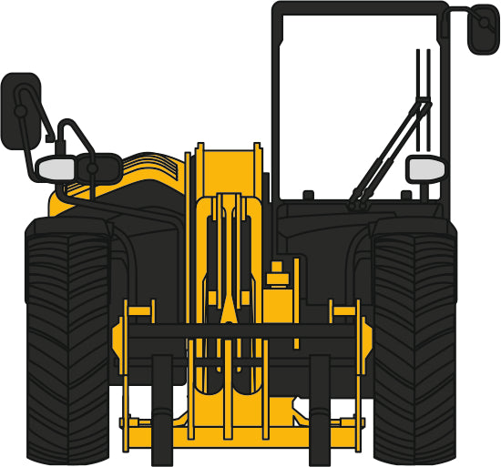Oxford Diecast JCB 531 70 Loadall JCB 76LDL001 1:76 Scale Front