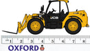 Oxford Diecast JCB 531 70 Loadall JCB 76LDL001 1:76 Scale Measurements