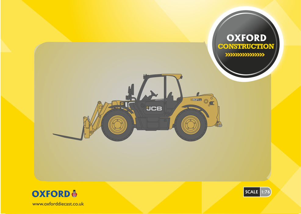 Oxford Diecast JCB 531 70 Loadall JCB 76LDL001 1:76 Scale Pack