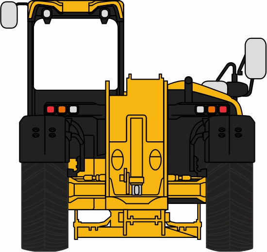 Oxford Diecast JCB 531 70 Loadall JCB 76LDL001 1:76 Scale Rear