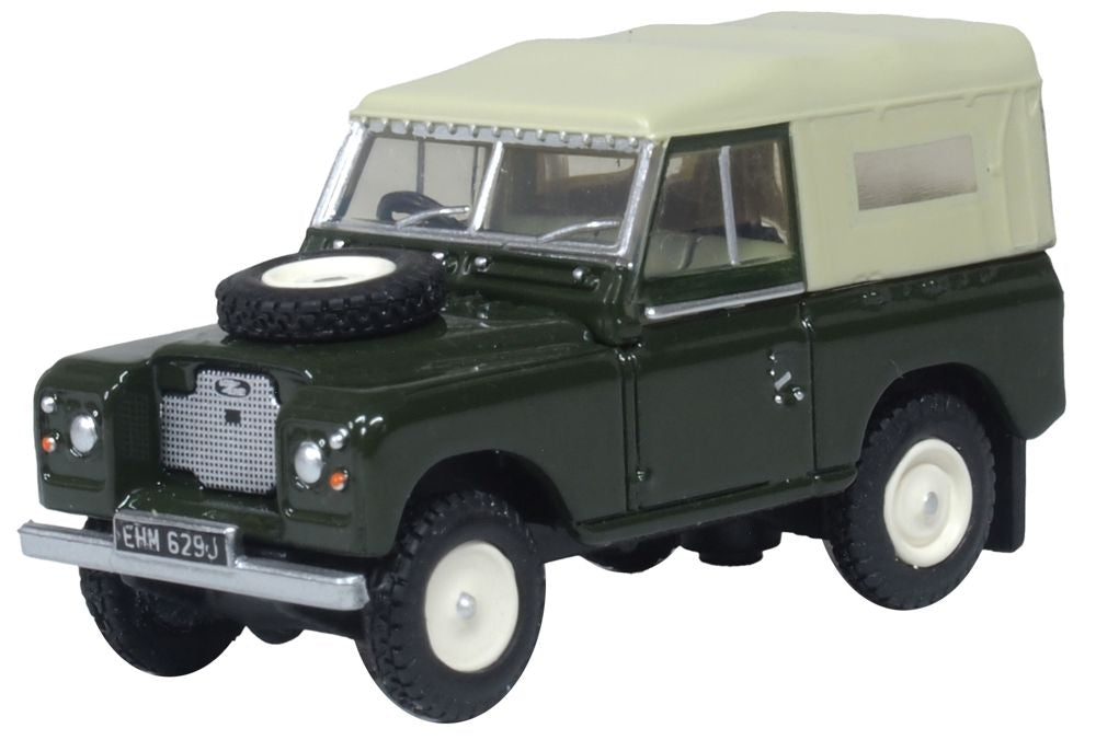 Oxford Diecast Land Rover Series 2A SWB Canvas Bronze Green 1:76