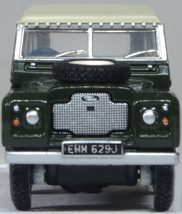 Oxford Diecast Land Rover Series 2A SWB Canvas Bronze Green 1:76