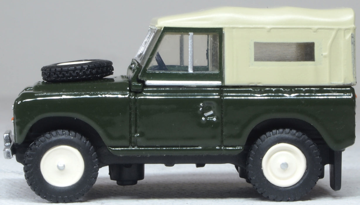 Oxford Diecast Land Rover Series 2A SWB Canvas Bronze Green 1:76