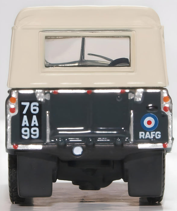 Oxford Diecast Land Rover Series II SWB Canvas Raf Police -1:76 Scale 76LR2S007 Rear