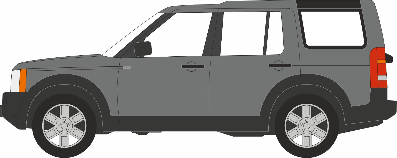 Oxford Diecast Land Rover Discovery 3 Stornaway Grey 1:76 Scale