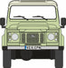 Oxford Diecast Land Rover Defender 90 Grasmere Green Heritage 1:76 Scale 76LRDF007HE Front
