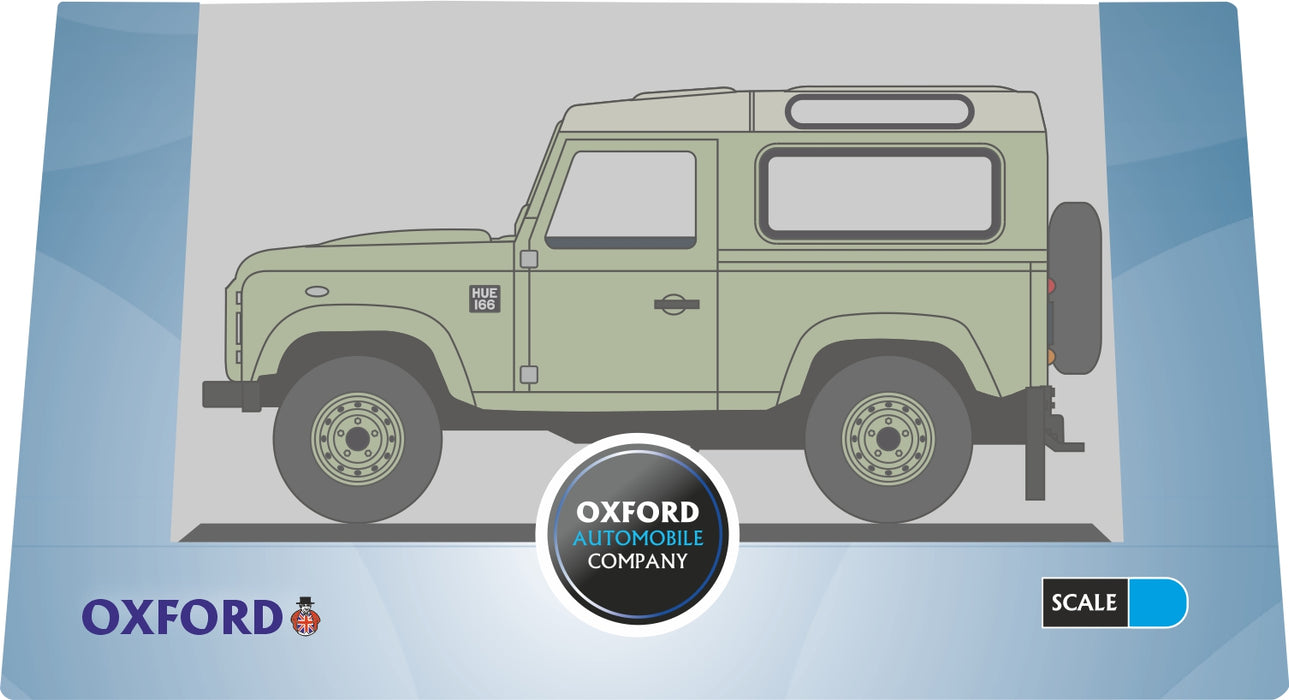 Oxford Diecast Land Rover Defender 90 Grasmere Green Heritage 1:76 Scale 76LRDF007HE Pack