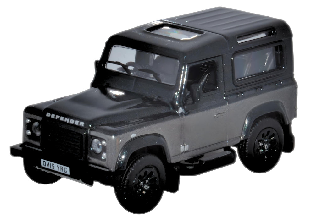 76LRFD009AU Oxford Diecast Land Rover Defender 1:76 Scale Corris Grey