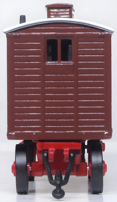 Oxford Diecast 1:76 scale OO Living Wagon Brown 76LW005 front