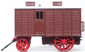 Oxford Diecast 1:76 scale OO Living Wagon Brown 76LW005 left