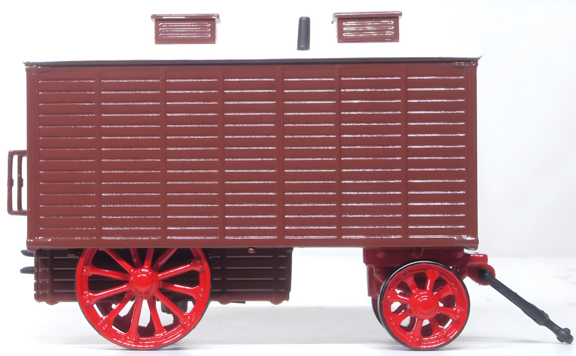 Oxford Diecast 1:76 scale OO Living Wagon Brown 76LW005 right