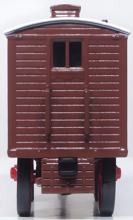 Oxford Diecast 1:76 scale OO Living Wagon Brown 76LW005 rear