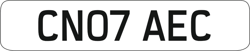 Oxford Diecast Mercedes Welsh Ambulance - 1:76 Scale 76MA001 Registration Plate